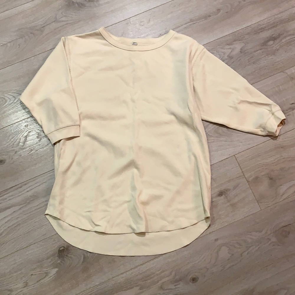 Uniqlo A-Line Waffle-Like Top Sz M